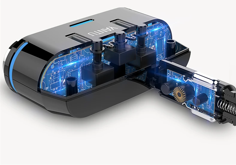 12 V-24 V розетка для автомобильного прикуривателя сплиттер светодиодный USB Зарядное устройство адаптер 3.1A 100W обнаружения для телефона MP3 DVR аксессуары