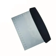 1 шт. металлическая Сковорода из нержавеющей стали скребок измельчитель-отлично подходит как резак для теста для хлеба и теста для пиццы