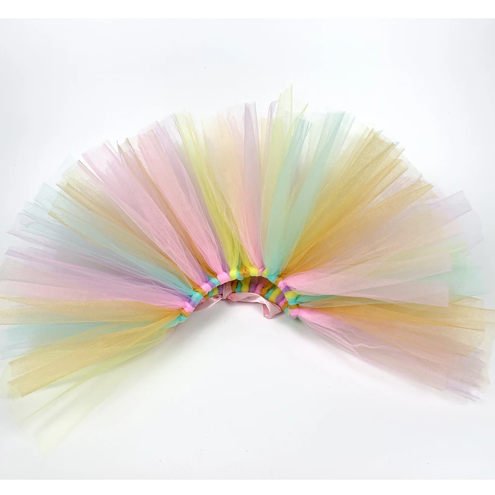 Pastel Unicorn Tutu Skirt Baby Girls Birthay Party Tutu Kid Ballet Dance Tulle Skirt Children Unicorn Costume Carnival Holiday elvira costume
