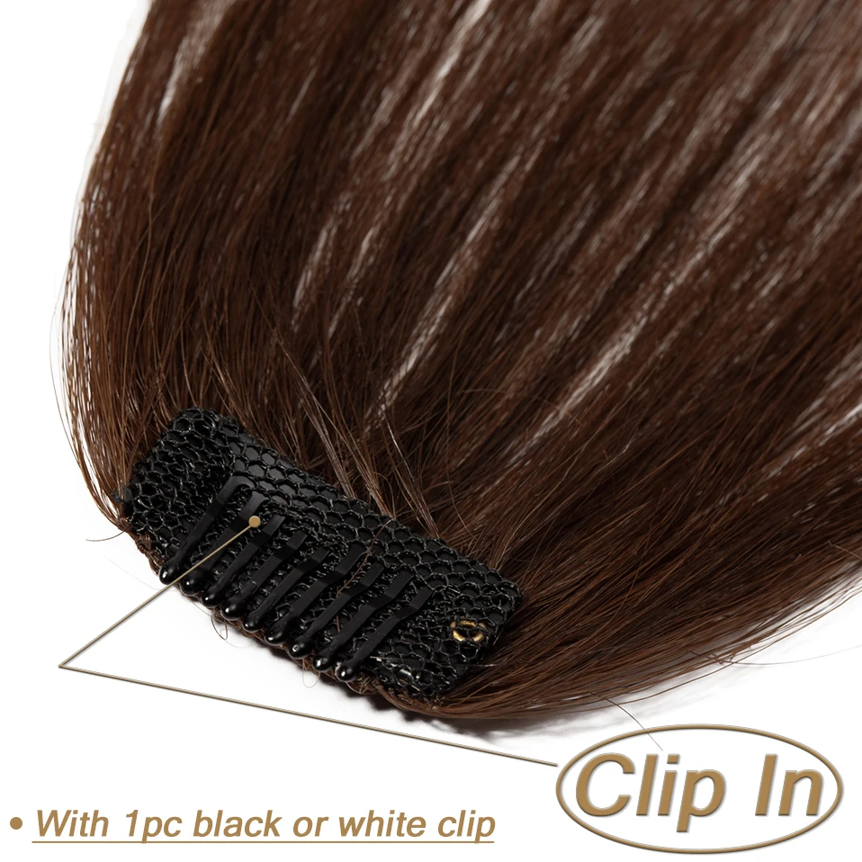Snoilite 3g Air Bangs Wig Human Natural Black Brown Thin Invisible Fake Hairpiece Clip In Fringe Human Hair Extension For Women Www Chokseychem Com