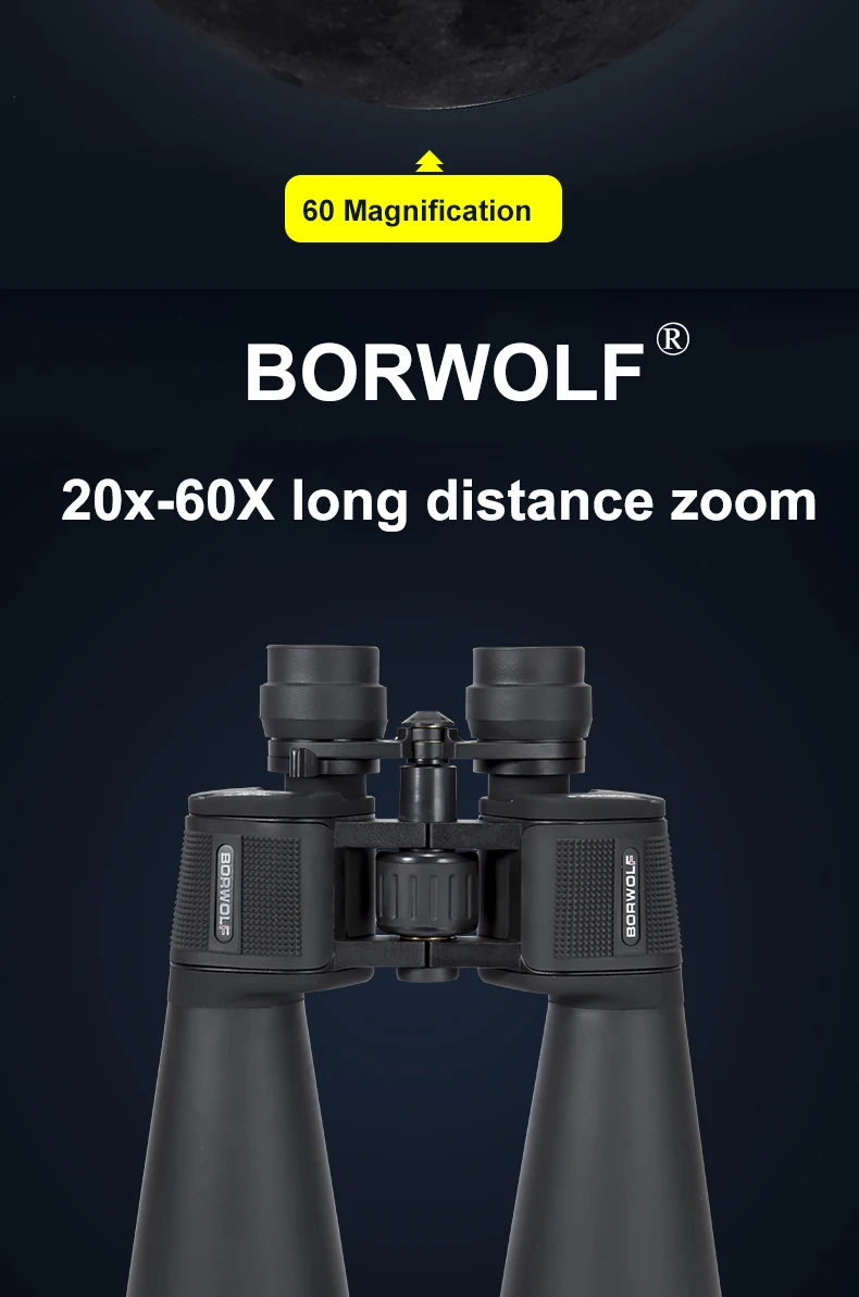 2020 nova borwolf binóculos 20 60x70 hight