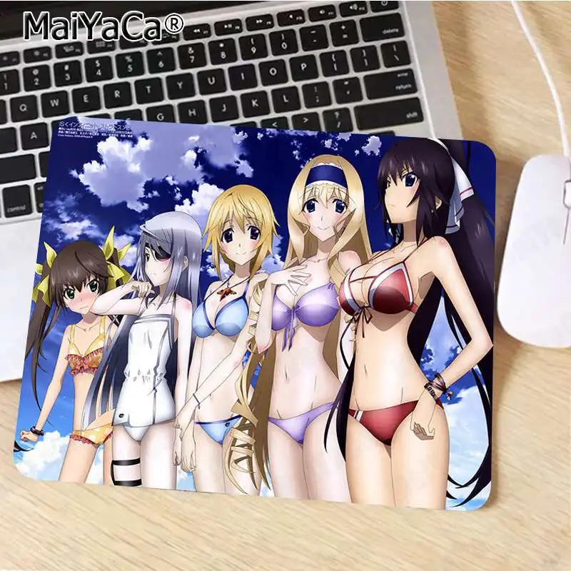 Not Lock Edge20x25cm MaiYaCa высокое качество IS Infinite Stratos офисные мыши геймер мягкий коврик для мыши резиновый ПК компьютерный игровой коврик для мыши - Цвет: Not Lock Edge20x25cm