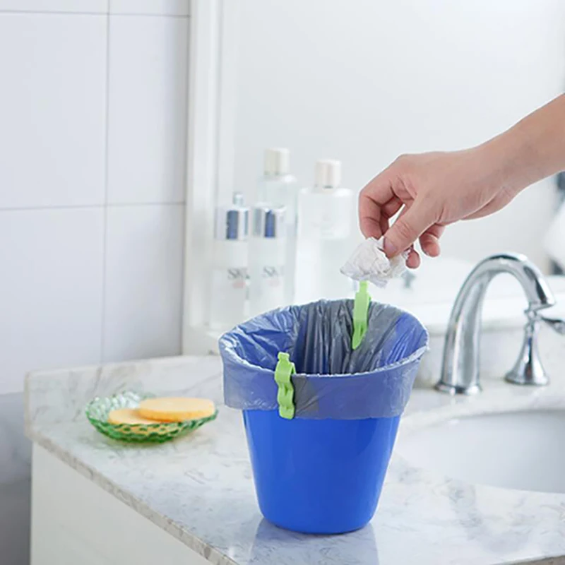 Полипропиленовый материал, креативная индивидуальность, многоцветный яркий цвет, зажим для мусора, мешки для мусора, фиксированный зажим, бытовой нескользящий держатель