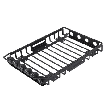

Metal Roof Rack Luggage Carrier Metal Roof Rack Luggage Carrier with LED Light for 1/10 RC Car RC4WD Axial Scx10 S38