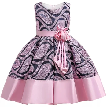 Baby Girl Flower Striped Dress 1