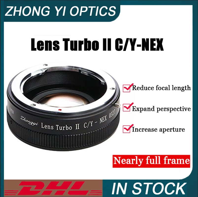 Zhongyi Optics C/Y-Nex C/Y-E Ii Anello Adattatore Obiettivo Per Obiettivo Contax Yashica Mount Per Fotocamera Sony Aps-C