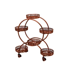 Железная художественная Цветочная стойка в европейском стиле, сборная угловая полка для гостиной, простая рамка для бонсай в деревенском стиле