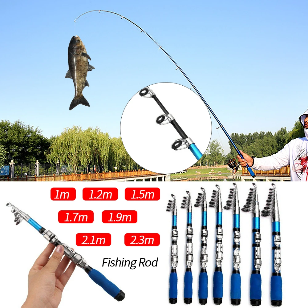 

Canna Da Pesca Telescopica Carbonio Fishing Telescopic Rod 1-2.3 Meter Spinning Rod Carbon Telescop Pole Rod Feeder Carp Rods