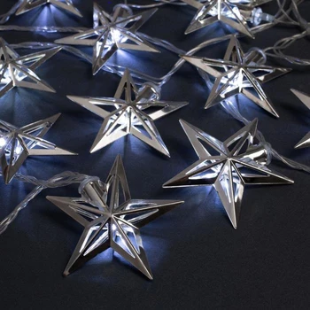 

Garland "Thread" 4 m with attachments "Kremlin Star", IP20, transparent thread, 20 LED, white glow, 8 modes, 220 V