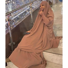 Eid Ramadan Muslim Set Gebet Garment Frauen Modest Niqab Lange Khimar Maxi Rock Passenden Outfits Islamischen Dubai Arabische Kleidung