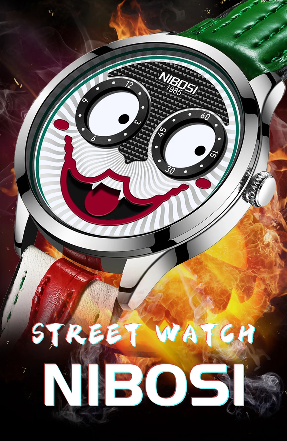 Joker Face Watch 2506 Nibosi