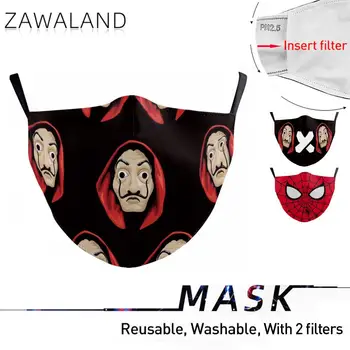 

Zawaland Adult Protective Face Mask Cover Dustproof Masks Reusable Funny Pattern Mouth Masks for Women Men
