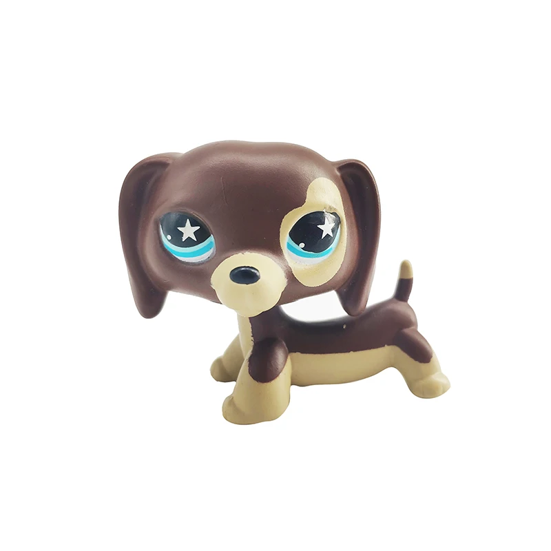 Редкий Lps Pet Shop игрушка DobermanCockerSpaniel PinkDog черный короткий волос кошка Коллекция действие стоячая роль Playin детский подарок - Цвет: 206