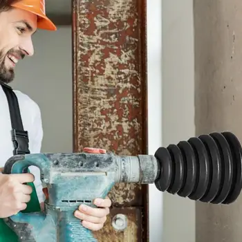 

Black Electric Rotary Hammer Drill Power Impact Drill Dustproof Cover with 2 Washers Power Tool Decoration Accessories