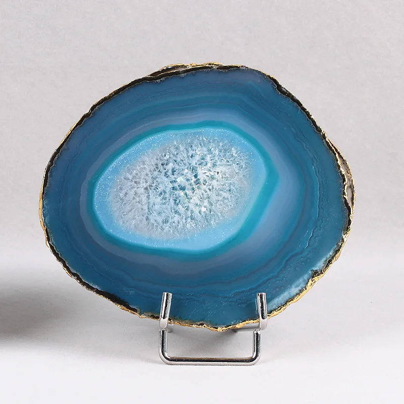 

Natural Rock AGATE SLAB Geode Slice Crystal Mineral Coaster Healing high quality Mineral Stone Collection Decor for home DIY hot