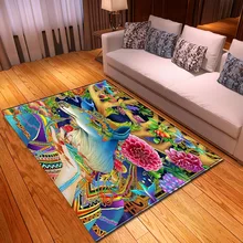 Разноцветный ковер большого размера с 3D принтом оленя, милый коврик для детской комнаты, игровой коврик для детской спальни, коврик для игры в пол, коврики для домашнего декора на заказ