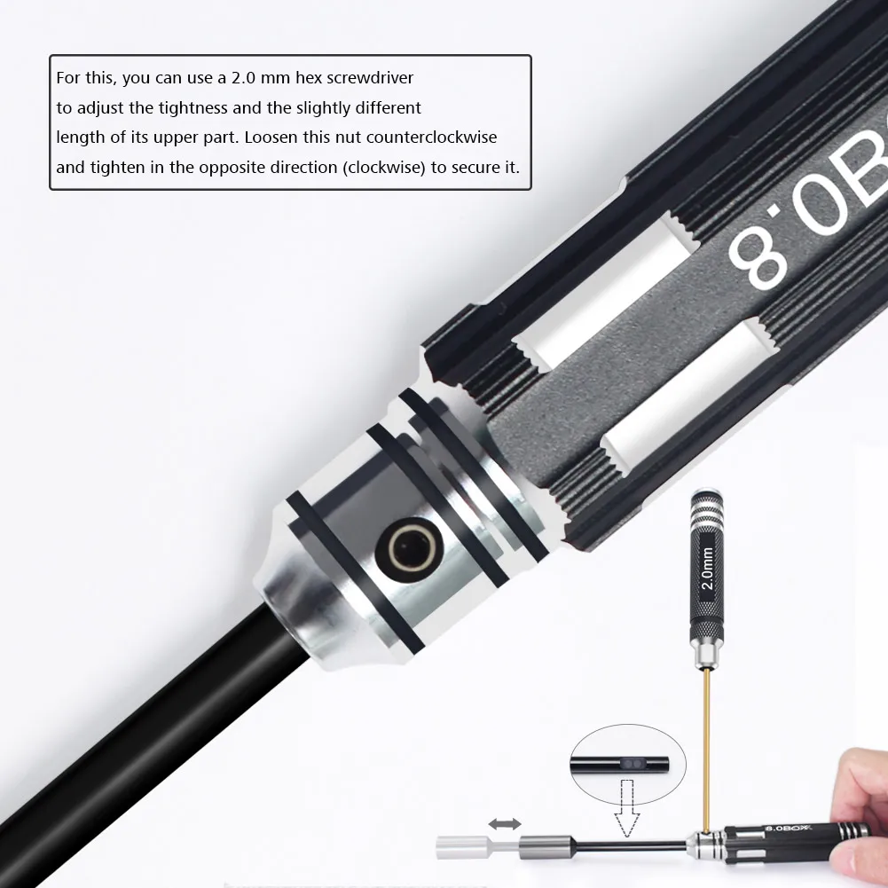 알렌 스크루 드라이버 4.0mm 5.5mm 7.0mm 8.0mm 육각 드라이버 세트 RC 도구 플랫 헤드 육각 나사 드라이버 렌치 도구 키트 RC 자동차 드론