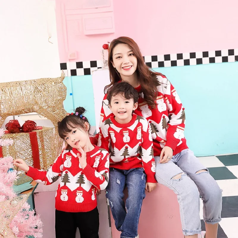 

Family Christmas Sweaters New Year Matching Sweaters for Couples Matching Couple Outfits Winter Warm Sweaters Family Clothes