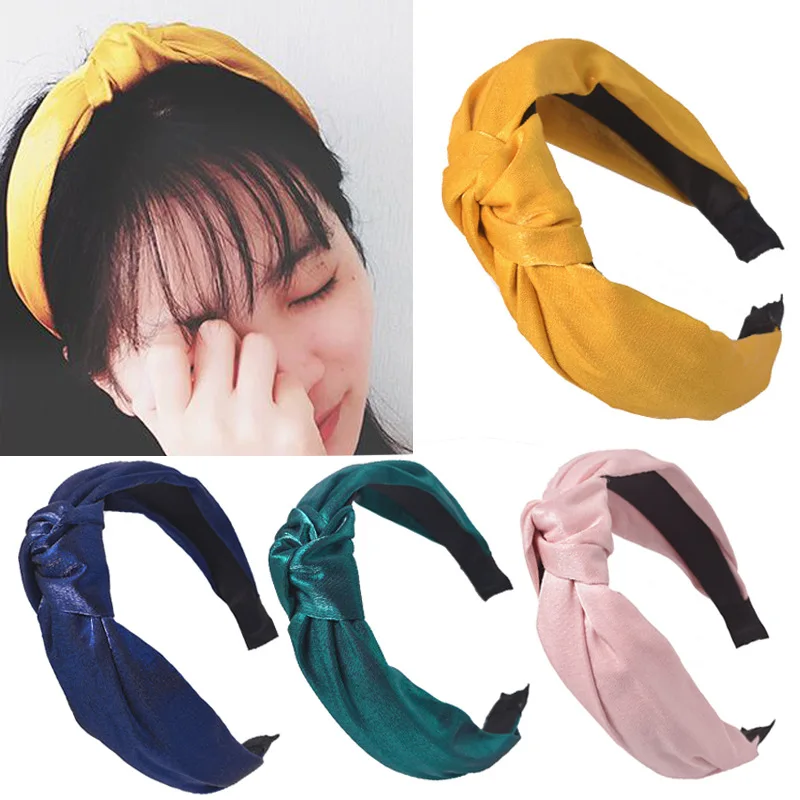 

2019 New Womens Headband Solid Hairband Cross Knot Twist Cloth Headwrap Hair Band Hoop Headwear Hair Bands Girl Accessories
