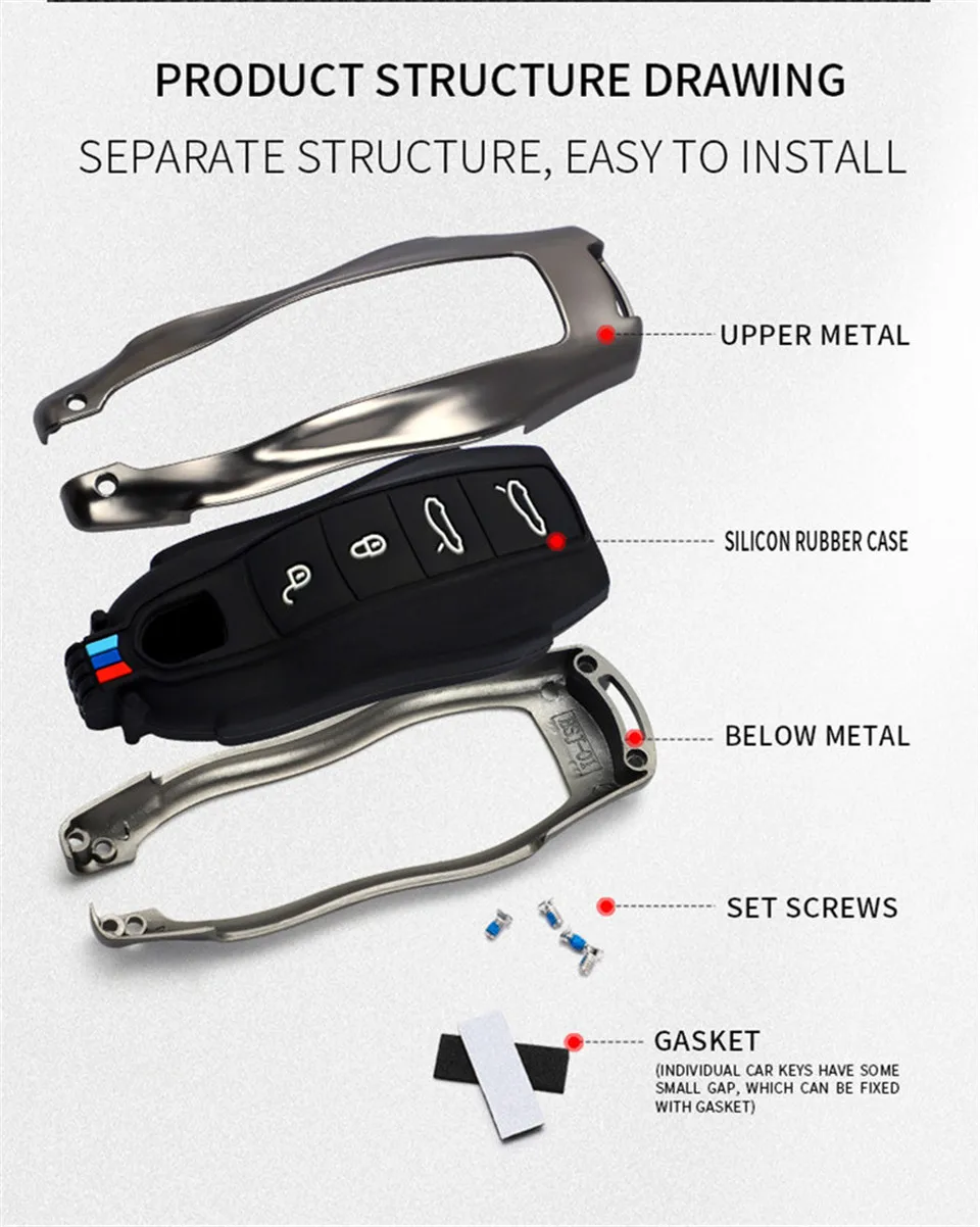 Portachiavi per auto per porsche cayenne 958 911 lepin 996 macan panamera 997 944 924 987 987 gt3 cayman 987 supporto automatico shell cover 11 Portachiavi per auto per porsche cayenne 958 911 lepin 996 macan panamera 997 944 924 987 987 gt3 cayman 987 supporto automatico shell cover - Hfa56cc5f901a48ef863e7e4a336bee6aB
