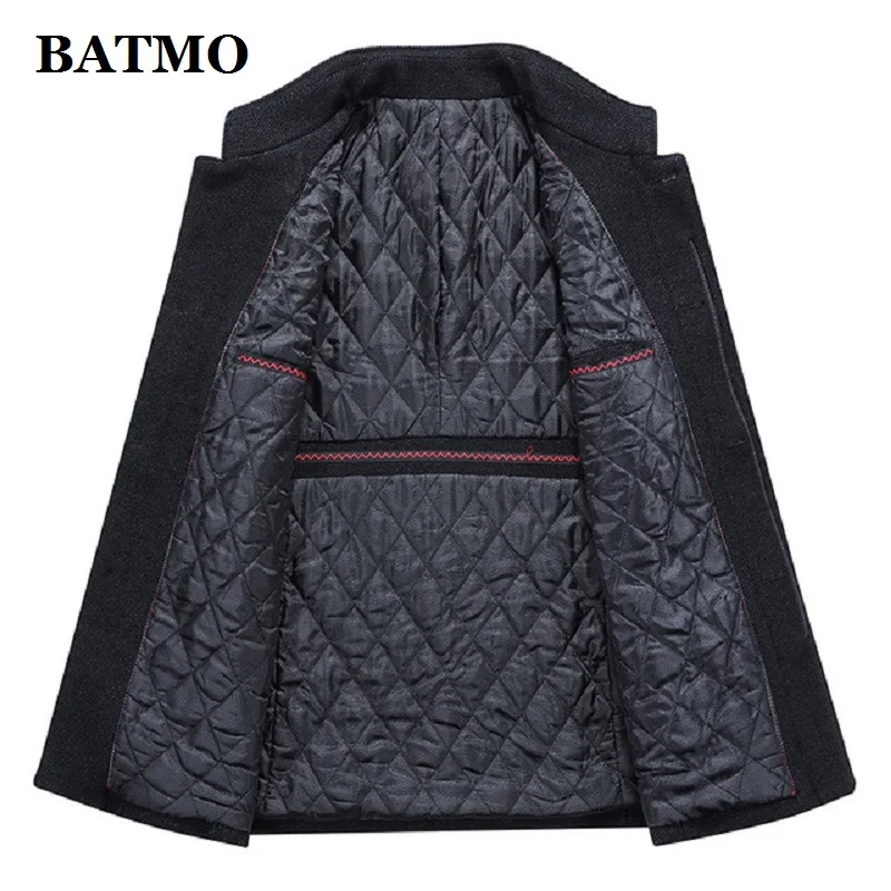 BATMO/Новое поступление, зимний высококачественный шерстяной Тренч для мужчин, мужские шерстяные повседневные куртки, большие размеры M-4XL AL51