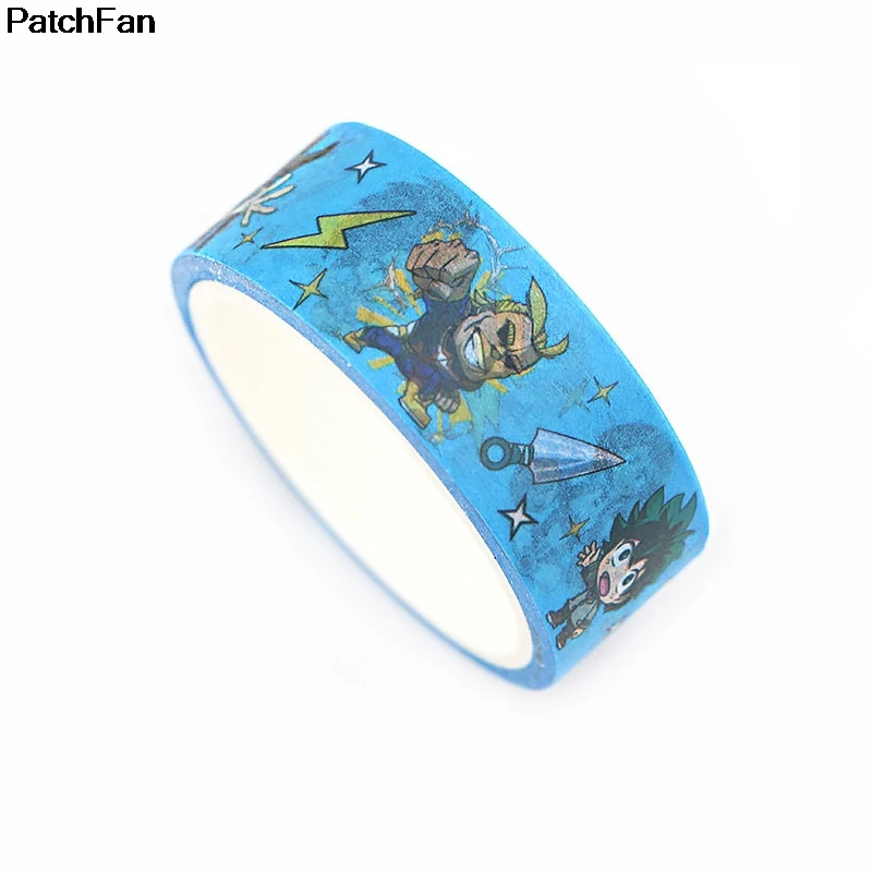 Patchfan My Hero Academy аниме альбом книга DIY Скрапбукинг дети клей васи маскирующая Лента Печатный узор наклейки A2472