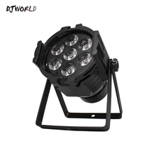 Светодиодный Par Can 7x12 Вт алюминиевый сплав светодиодный Par-прожектор rgbw 4в1 DMX512 моющийся dj сценический светильник Дискотека вечерние светильник Dj светильник ing бальный