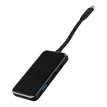 

5 In 1 Glass Mirror Type-C Hub USB C Adapter With Hdmi, PD Charging Port, 3 USB 3.0 Ports, Compatible For Pro