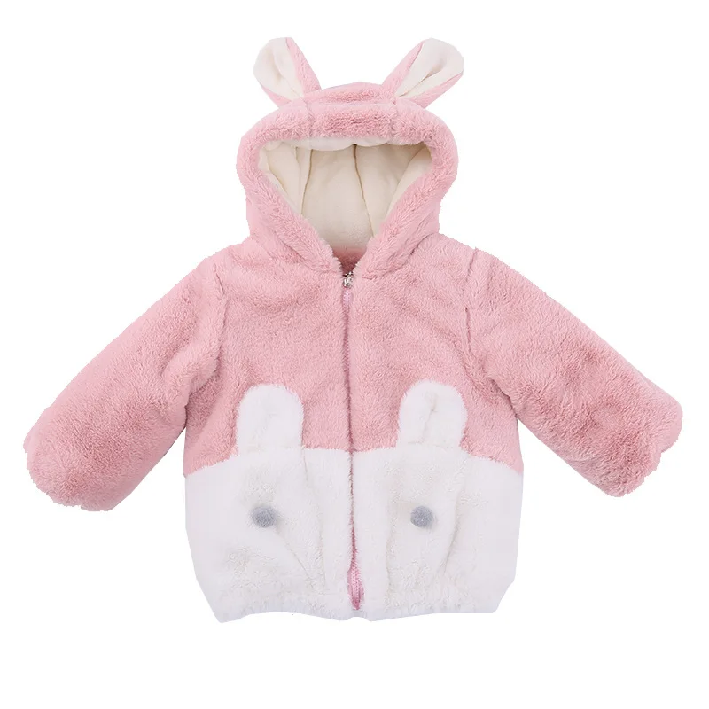

Flannel Kids Coat Baby Girls Winter Jacket Coat Thick Warm Winter Clothes for Girls Hooded Jacket Outerwear for Toddler Baby Gir