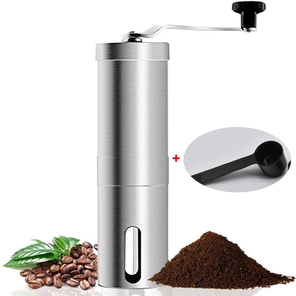 Портативная ручная кофемолка из нержавеющей стали ручной шлифовальный станок