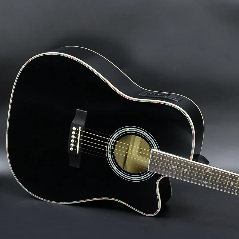 41 дюймов гитара 6 струн поп-фолк гитара звукосниматель электрическая акустическая гитара из цельного дерева гитара ra Профессиональная Гитара AGT124