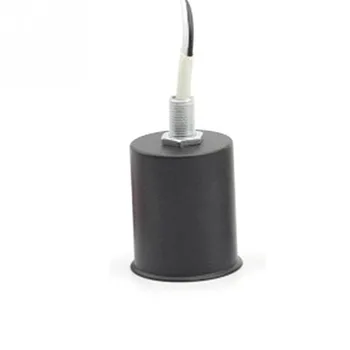 

E27 Ceramic Screw Base Round LED Light Bulb Lamp Socket Holder Adapter metal Lamp Holder With Wire Black
