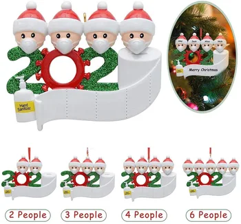 

Kina Warm Quarantine Christmas Party Decoration For Home Christmas Gift Pendant Santa Claus With Mask Natal 2020 Noel Xmas Tree