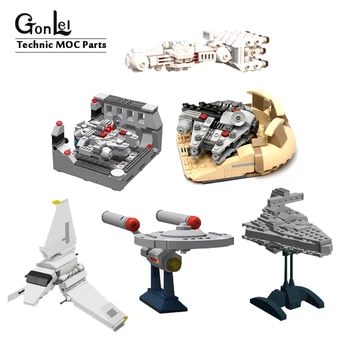 

NEW Mini Death Star Space Wars Docking Bay MOC 6103 Blocks Compatible MOC 20373 Series Toys For Children Kids Gifts