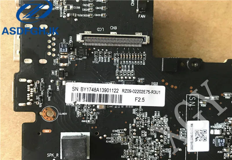 Материнская плата для ноутбука BY1748A13901122 для Razer blade 17 RZ09 RZ09-02202E75 материнская плата DDR4 i7-7700HQ Процессор GTX1060 GPU тест нормально