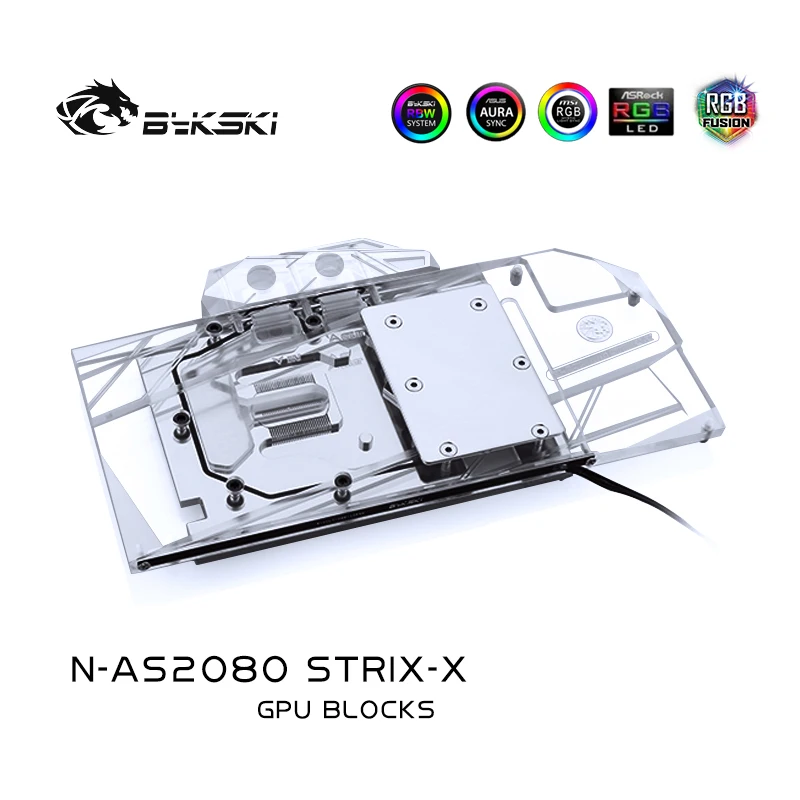 

Bykski GPU Cooler Used For ASUS ROG STRIX -RTX 2080-O8G-GAMING Water Cooling GPU Block,N-AS2080 STRIX-X