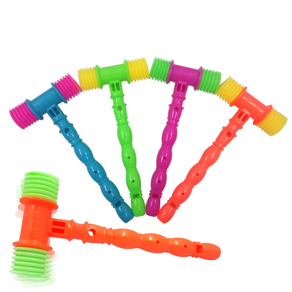 Random Color Unisex Kids Knocking Hammer Toy Noise Maker Funny Lovely Shape Vocal Gift | Игрушки и хобби