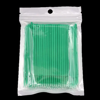 

100 Pcs/lot Clean Micro Extension Applicator Eyelash Brush Mascara Wand PVC Non-linting Makeup Tool Disposable Individual