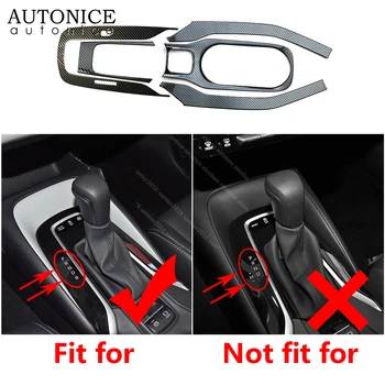 

5pcs Carbon Fiber Color Stainless Interior Water Cup Holder Frame Panel Cover Trim Fit for Toyota Corolla Altis Hybrid 2019 2020