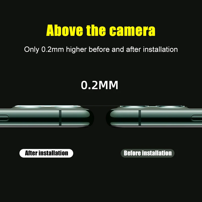 2 шт. Защитное стекло для объектива для iPhone 11 Pro Max камера закаленное стекло 11Pro пленка защита экрана 11Max Promax Tremp армированный лист