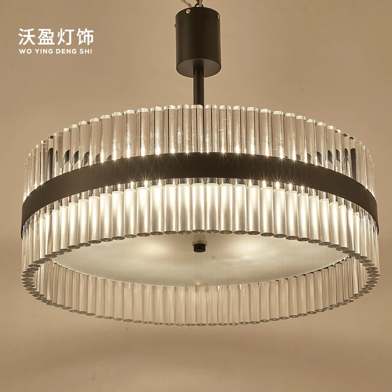 

Современная простая акриловая люстра в стиле постмодерн, креативная лампа для гостиной, спальни, столовой, лампа с теплым свесветильник