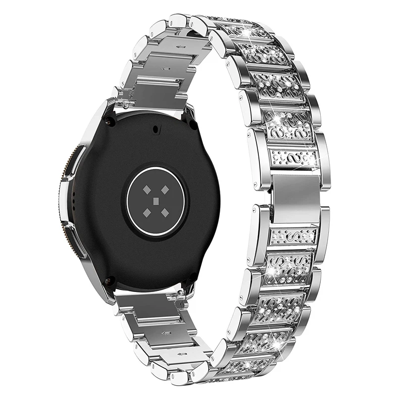 Band Compatible with Samsung Galaxy Watch active 2 44mm 40mm Bands 20mm Stainless Steel Bracelet Strap for Galaxy Watch active2 - Цвет ремешка: silver