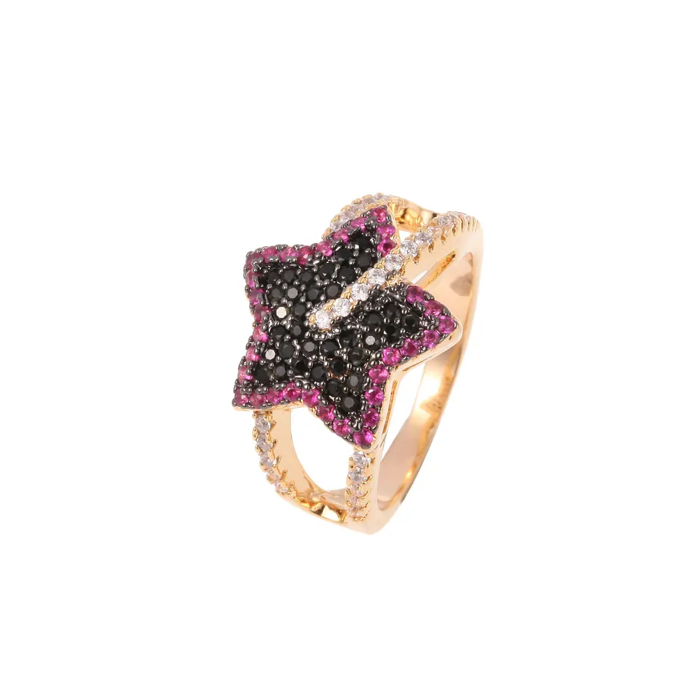 Molinuo новое кольцо в форме звезды в турецком стиле, очаровательное женское кольцо в индивидуальном стиле, подарок на день рождения, вечерние ювелирные изделия, тренд - Цвет основного камня: MR103-B