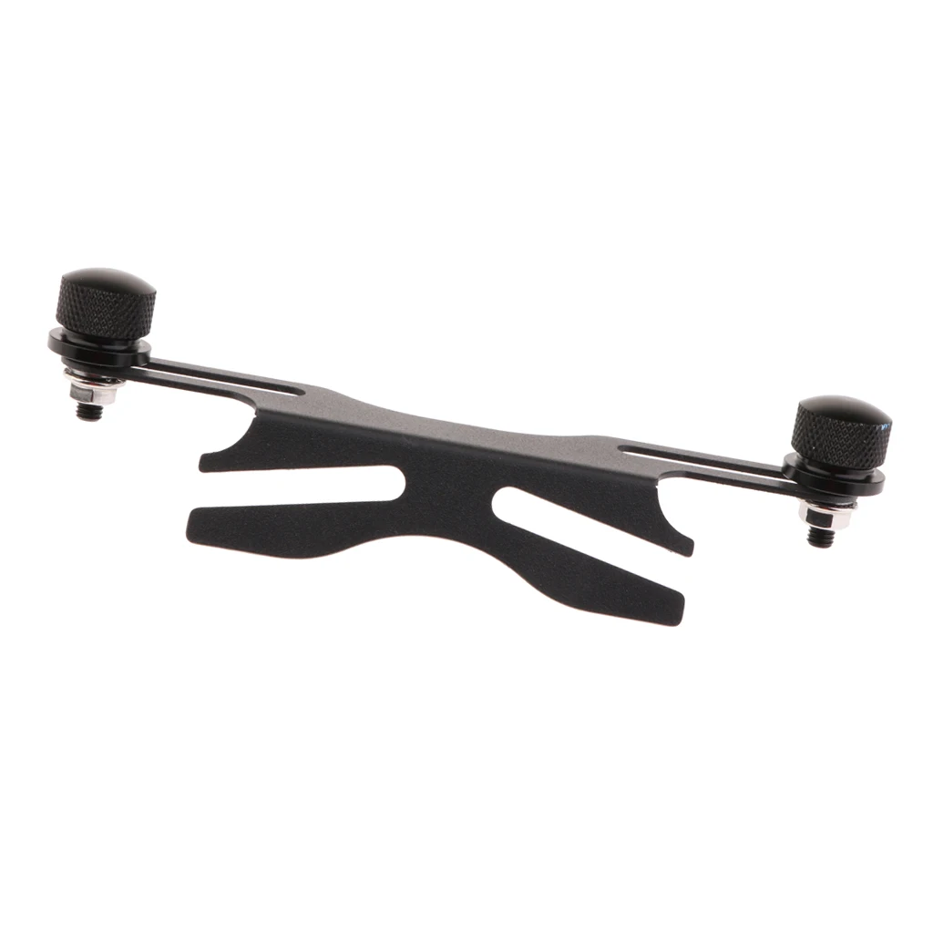 Adjustable Universal Motorcycle Cafe Racer Rear License Plate Holder Mount Bracket - Black