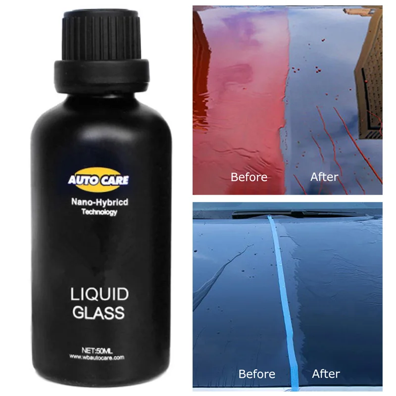 paint cleaner for car 50ML Premium 9H Liquid Car Nano-hydrophobic Coating Ceramic Glass Crystal Paint Kit High Quality Car Paint Care adam polishes