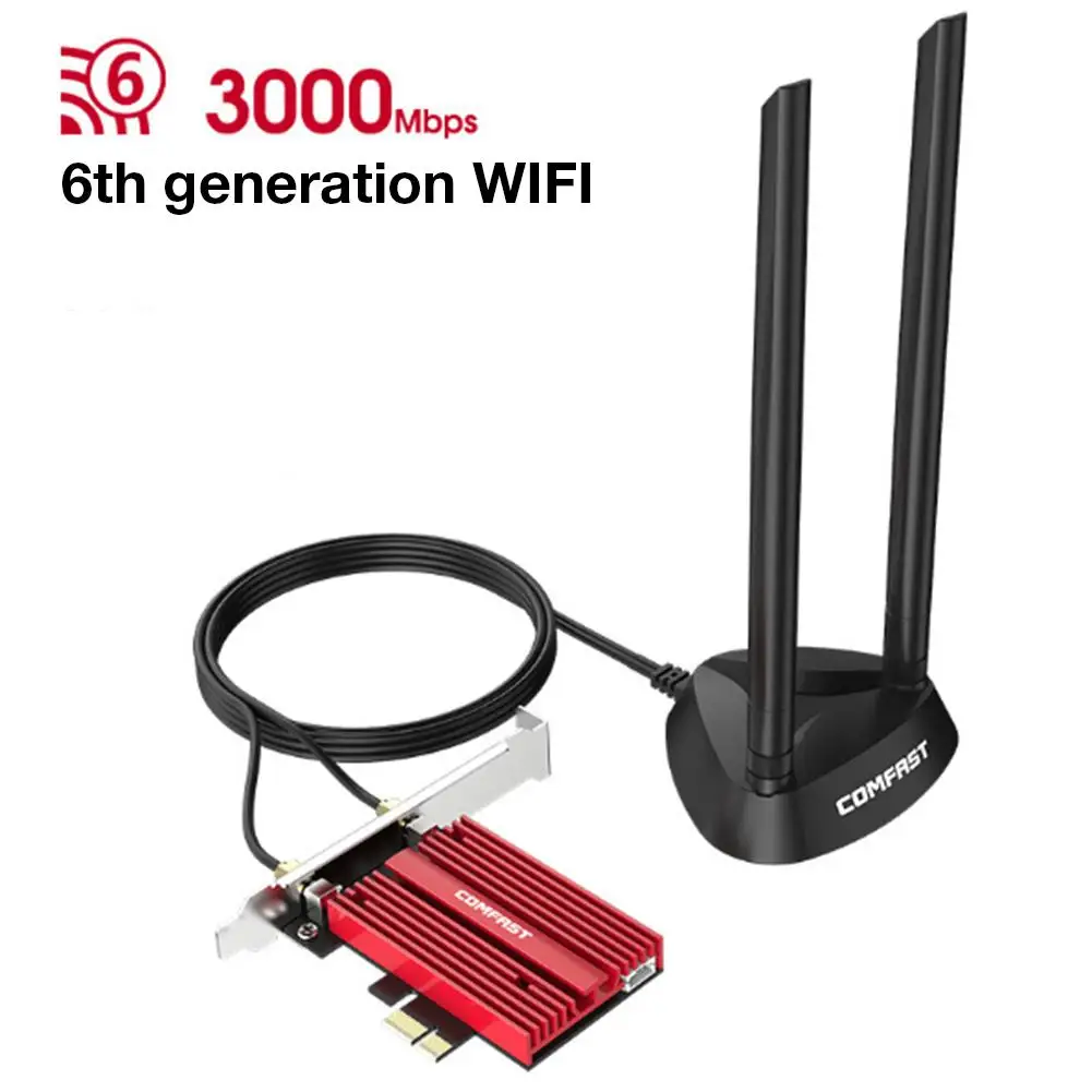 Сетевая карта AX200 802.11AX Wifi 6 PCI-e 3000 Мбит/с | Компьютеры и офис