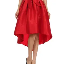 Элегантная Высокая Низкая Женская юбка