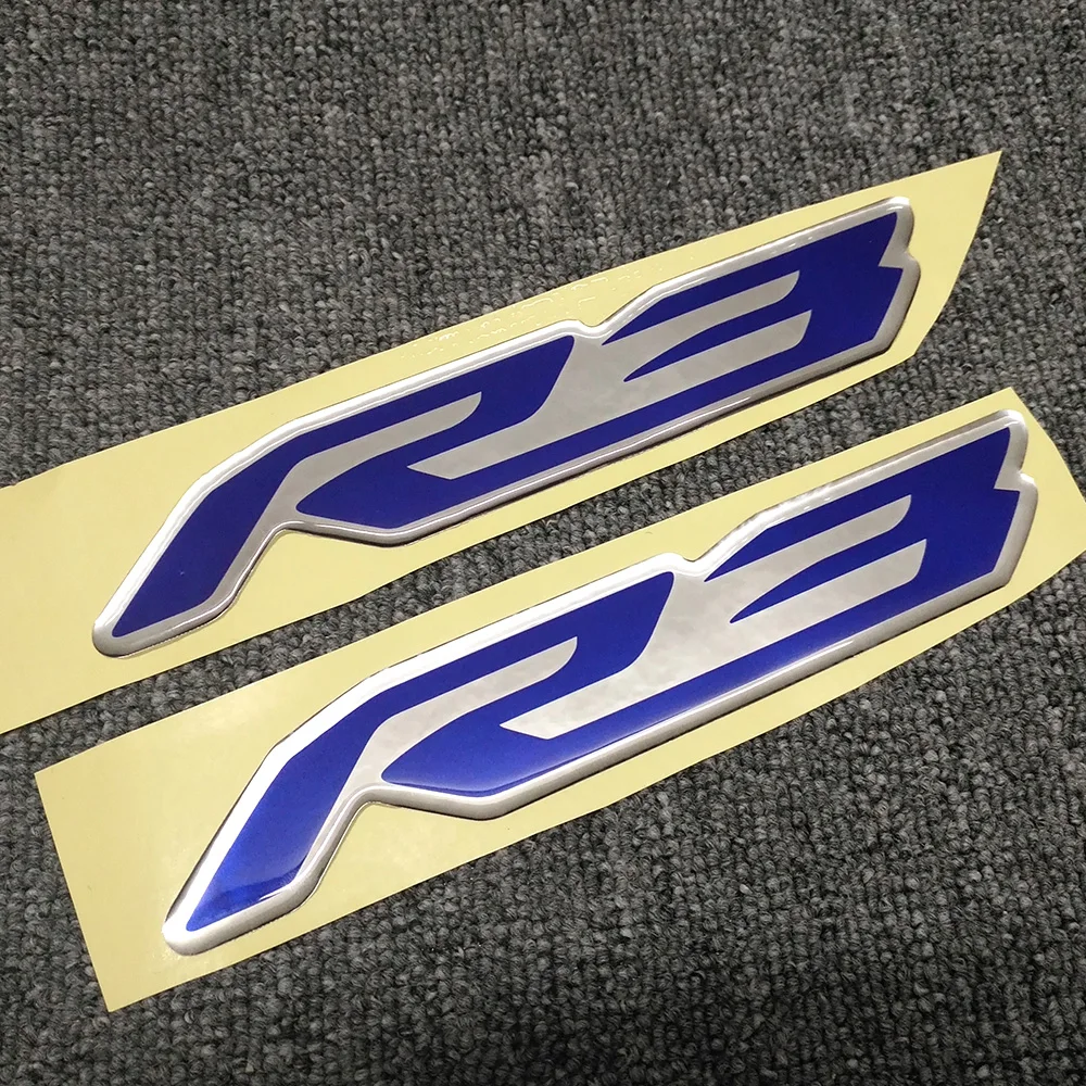 Стикеры мото для YAMAHA YZF R1 R1M R3 R6 YZF-R3 YZF-R1 YZF-R6 эмблема боковой обтекатель Стикеры s лого деколью бак для украшения