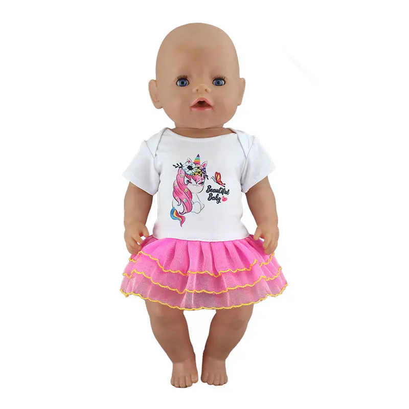 Новое красивое модное платье для 17 дюймов Reborn Baby Doll 43 см для ухода за ребенком для мам Одежда