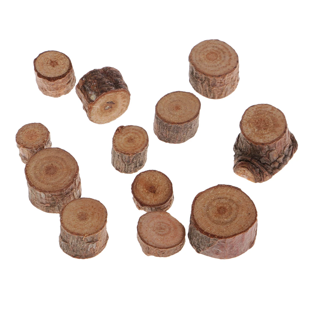 50 Pieces Wood Round Log Slice For Wedding Centerpiece Table Decoration 1-1.5cm